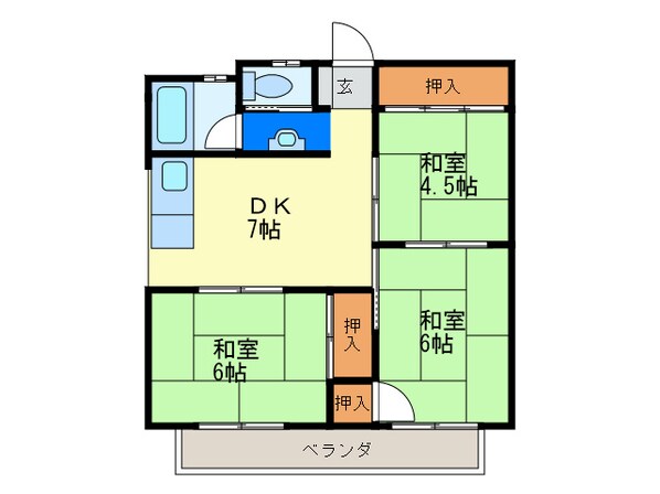 第２井川ビルの物件間取画像